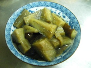 なすの煮浸し なすの煮浸し完成品