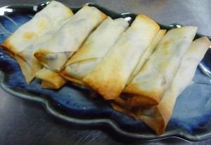 しいたけのオーブン春巻き 完成品
