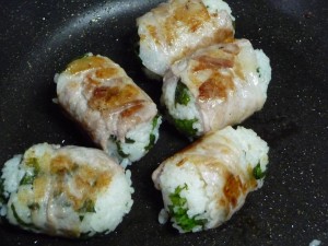 しそごはんの肉巻き10