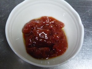 みょうがとかまぼこの梅和え2