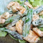 エビとアスパラのマヨネーズ和え完成品