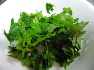 豚肉とたけのこのしそ炒め4