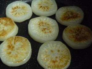 大根の味噌生姜焼き3