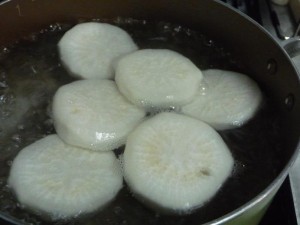 大根の味噌生姜焼き１