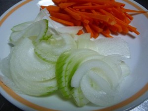 水菜のしゃぶしゃぶ肉サラダ1