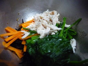 ほうれんそうとひじきの和え物7