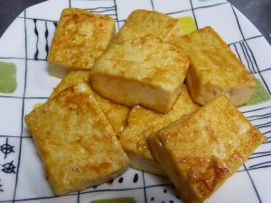 豆腐の生姜焼き完成品