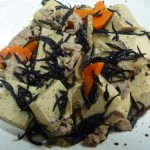 高野豆腐とひじきの煮もの完成品