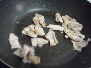 セロリと豚肉の炒め物2