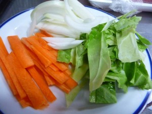 パクチー焼きそば1