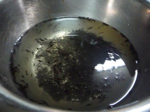 赤パプリカとひじきの煮物