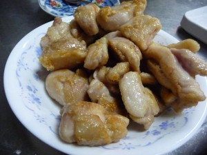 なすと鶏肉のバターポン酢4