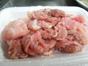 レンコンと豚肉の炒め物4