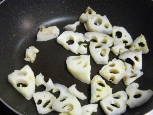 レンコンと豚肉の炒め物5