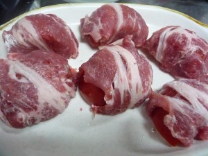 トマトの豚肉まき3