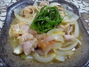 鶏肉の梅煮完成品