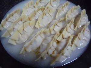 レンコンとシソの餃子6