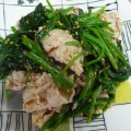ほうれんそうと豚肉のおかかポン酢