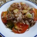 豚肉と夏野菜のサラダ
