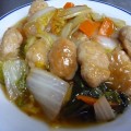 白菜と鶏つくねの煮物